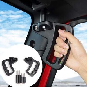 JeCar Front Grab Handles Aluminum Alloy Grab Bars for 2007-2018 Jeep Wrangler JK